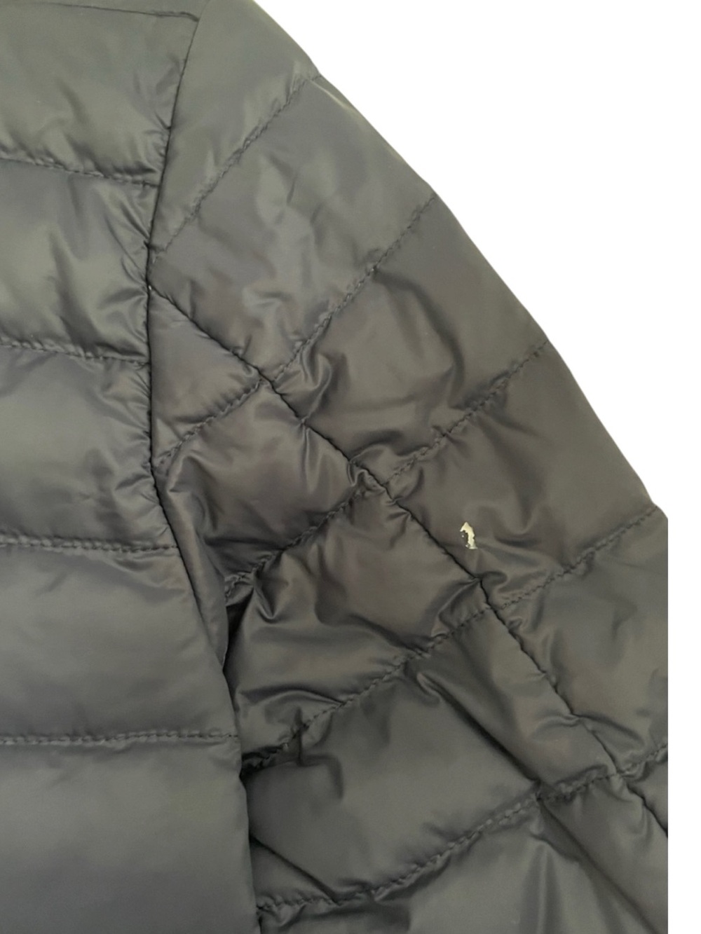 Polo by Ralph Lauren Vintage Navy Quilted Down Puffer Bomber Jacket* Unisex XS - Picture 11 of 16